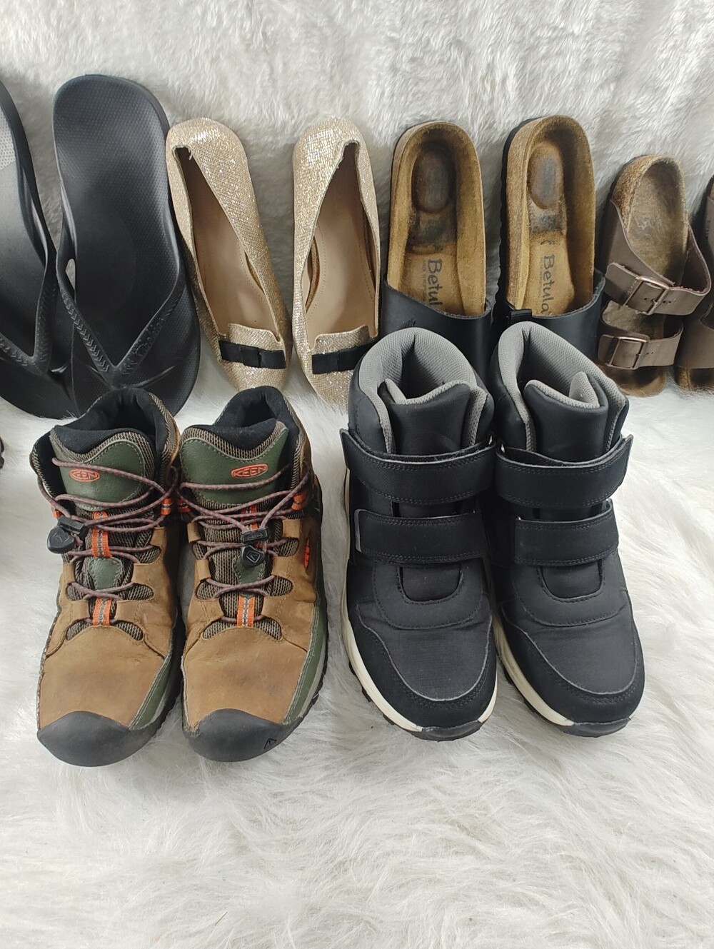 Thermolite EcoMade Winter Boot + KEEN Waterproof Hiking Boot Bundle Boys Sz 5